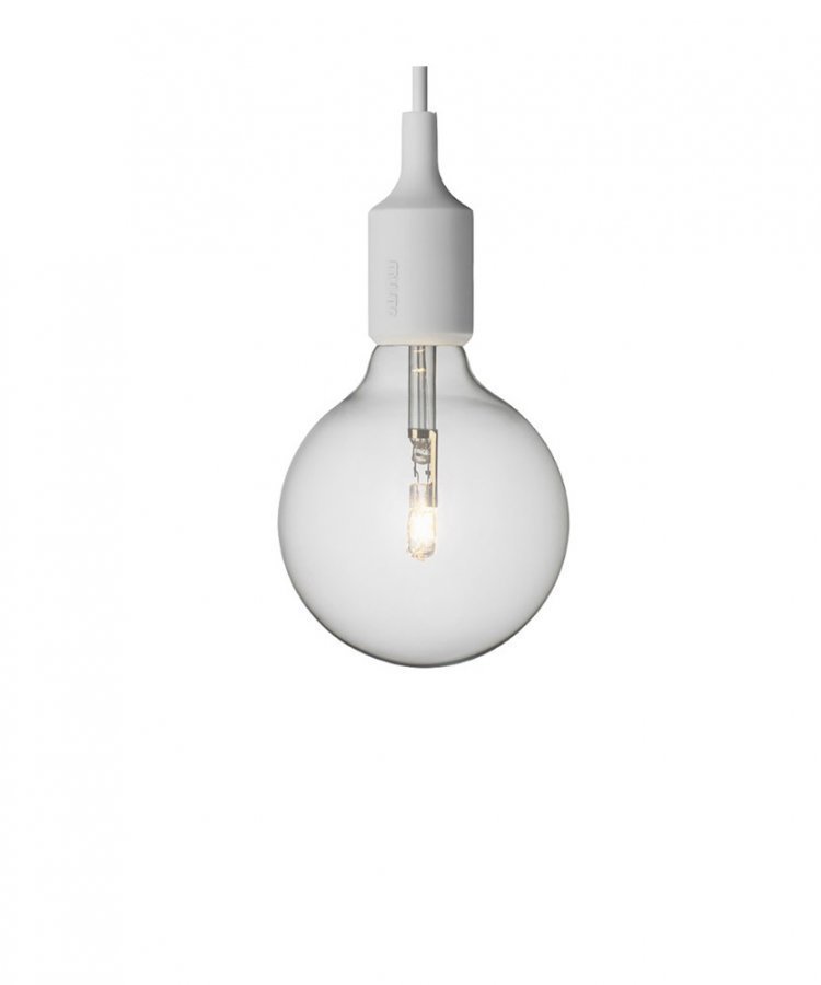 Muuto E27 Riippuvalaisin Light Grey