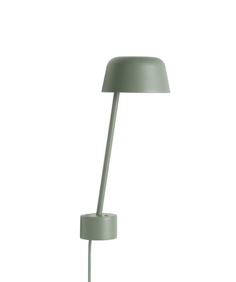 Muuto Lean Seinävalaisin Dusty Green