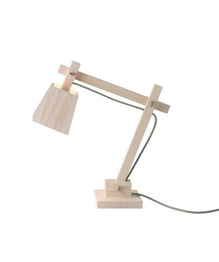 Muuto Wood Pöytävalaisin Pine W. Dusty Green Cord