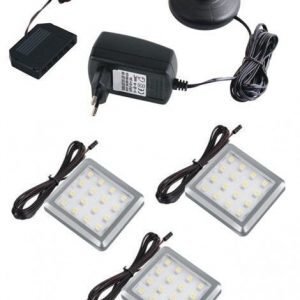 Neliö 3 kpl. LED ryhmä