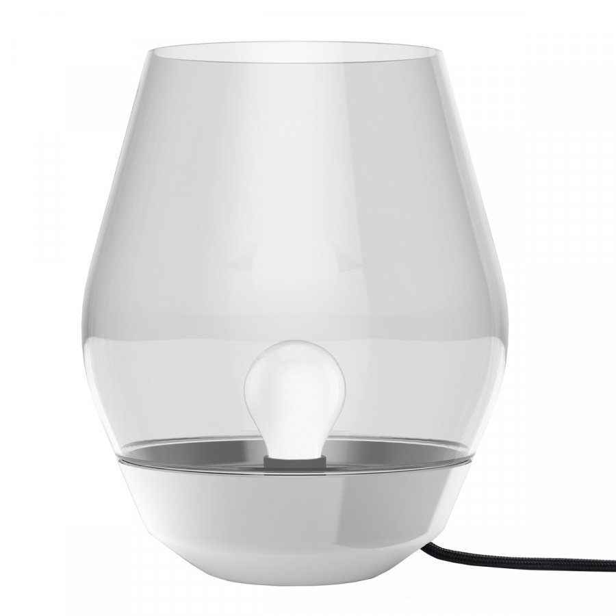 New Works Bowl Pöytävalaisin Teräs Vaalea Savulasi