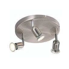 Nordlux Avenue LED 3-Rondellivalaisin Harjattu teräs 3X35W GU10 IP20