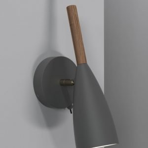 Nordlux Pure Seinävalaisin Harmaa