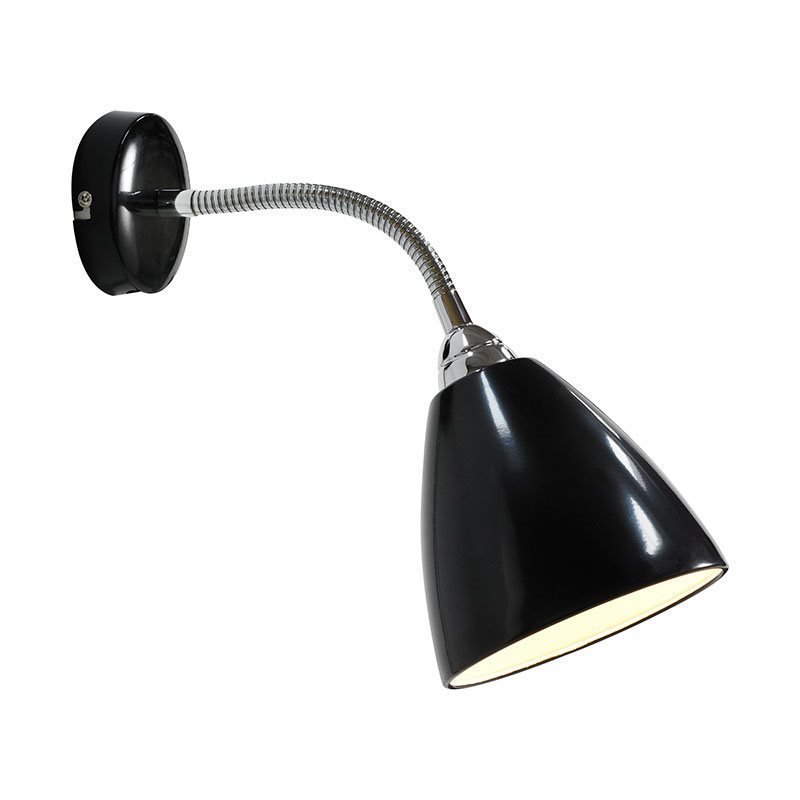 Nordlux Read flex Seinävalaisin Musta