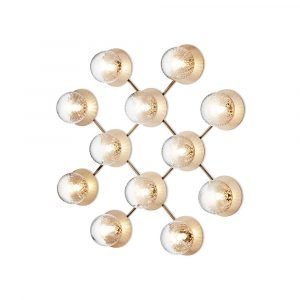 Nuura Liila 12 Seinävalaisin / Kattovalaisin Nordic Gold / Optic Clear