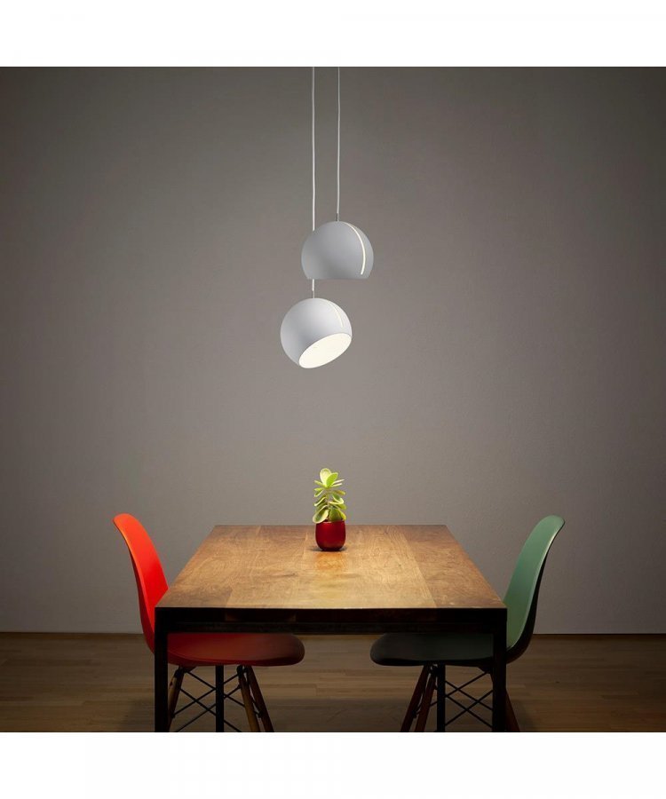 Nyta Tilt Globe Riippuvalaisin Valkoinen / Valkoinen