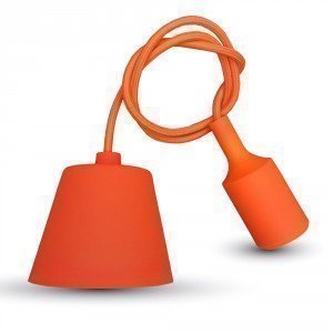Orange Simple LED Bulb Pendant