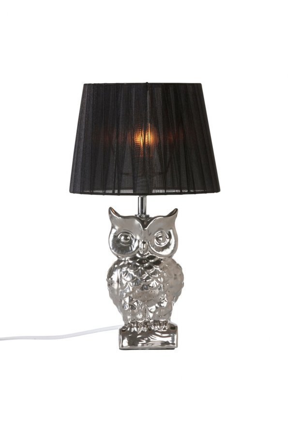 Owly Pöytävalaisin Krominvärinen / Musta