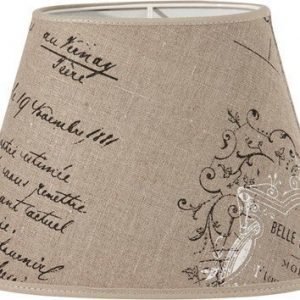 PR Home Ovaali lampunvarjostin Naturetext 20 cm