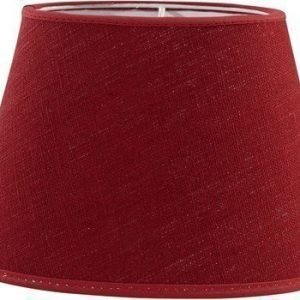PR Home Ovaali lampunvarjostin Pellava Punainen 20 cm