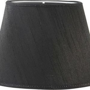 PR Home Ovaali lampunvarjostin Silkki Musta 25 cm