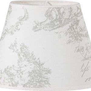 PR Home Ovaali lampunvarjostin Toile Valkoinen 20 cm