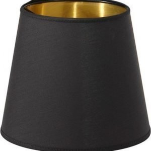 PR Home Queen Lampunvarjostin Musta/Kulta 12 cm