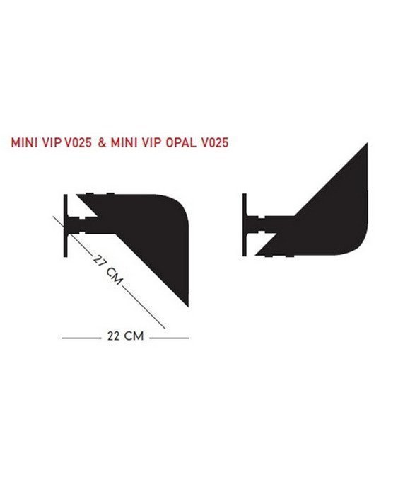Pandul Mini Vip V025 Seinävalaisin Opal / Valkoinen