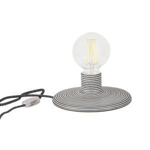 Paradisverkstaden Linje Pöytävalaisin Valkoinen / Musta