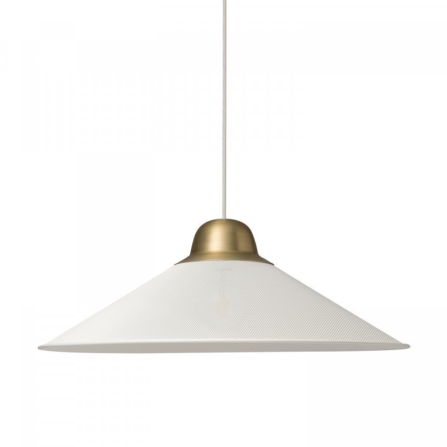 Petite Friture Aura Kattovalaisin Large Valkoinen Messinki