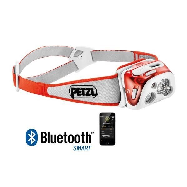 Petzl Reactik+ Reaktiivinen Led Otsalamppu Oranssi Bluetooth Ja Usb Ladattava