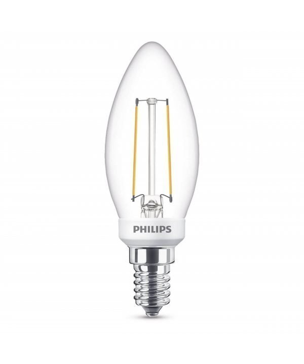 Philips Lamppu Led 3w Lasi Kynttilä 300lm Himmennettävissä E14