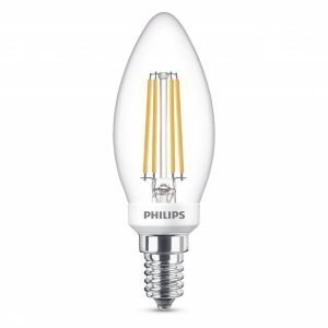 Philips Lamppu Led 5w Lasi Kynttilä 470lm Himmennettävissä E14