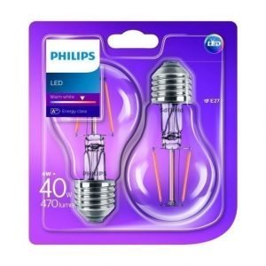 Philips Led 4 W E27 Lamppu 2 Kpl