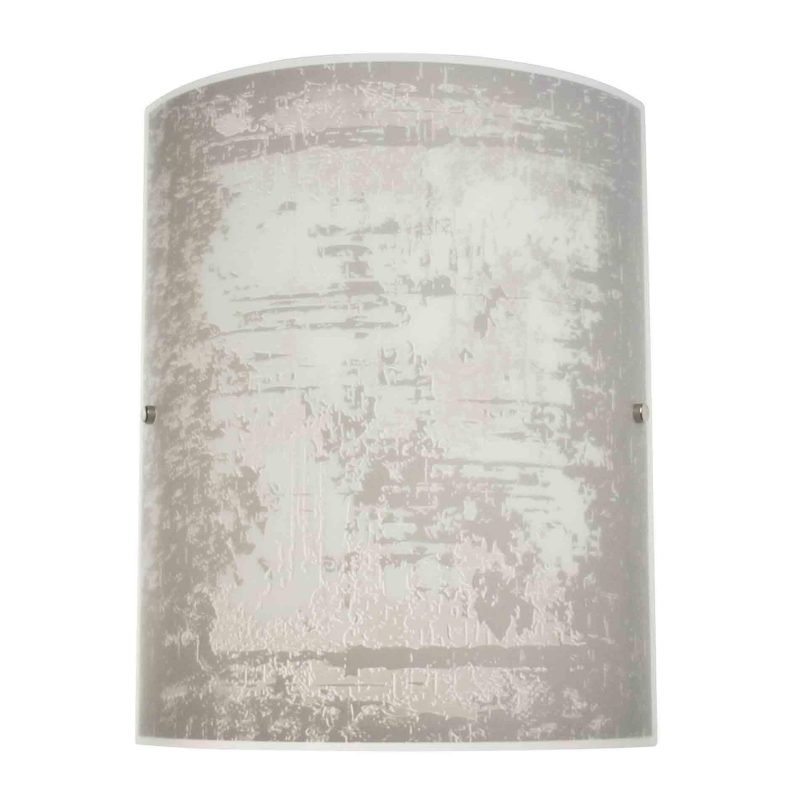 Pholc Seinävalaisin Fragment 300x380 mm lasi valkoinen/harmaa kuvioitu