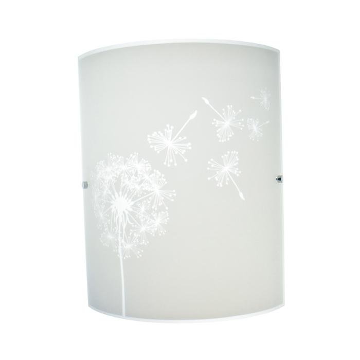 Pholc Seinävalaisin Maskros 300x380 mm lasi valkoinen kuvioitu