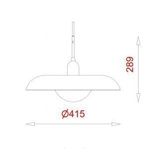 Piet Hein Ra 400 P Riippuvalaisin Valkoinen
