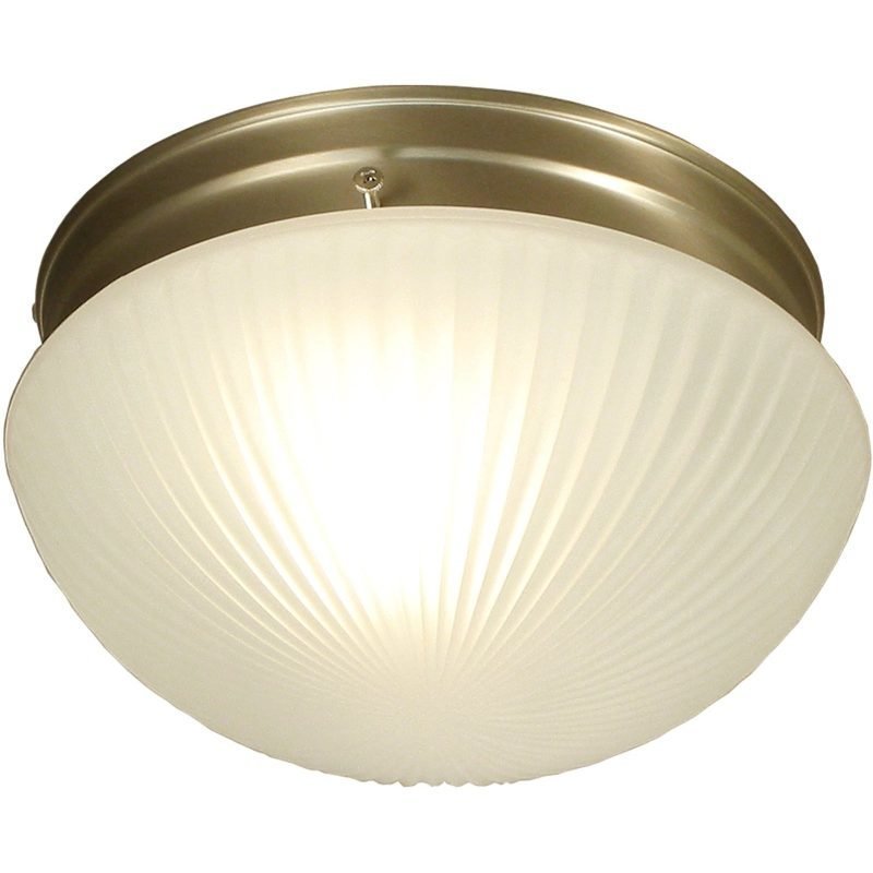 Plafondi Aneta Trind Ø 240x145 mm antiikkimessinki satiinilasi