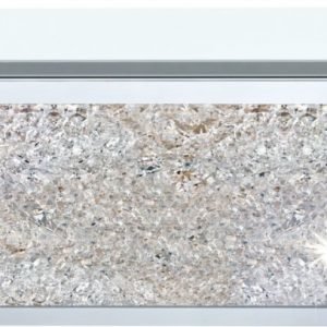 Plafondi Auriga Crystal 385x385x95 mm kromi/kirkas