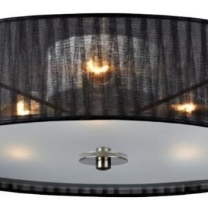 Plafondi Byske Ø 400x120 mm musta organza/huurre