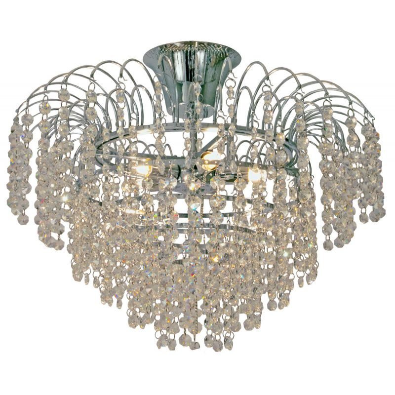 Plafondi Diamant Ø 460x420 mm kromi/kristalli