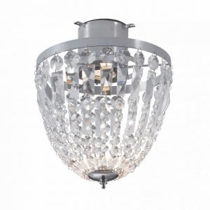 Plafondi Hellekis Ø 270x350 mm kromi/MC-lasi IP21