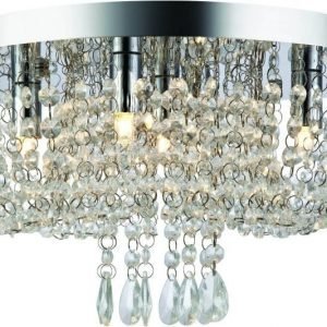 Plafondi Jade Ø 350x250 mm kromi/MC-lasi IP21