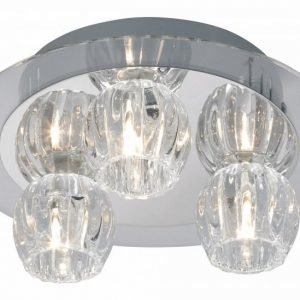 Plafondi Kristy Ø 240x110 mm kromi/lasi IP21