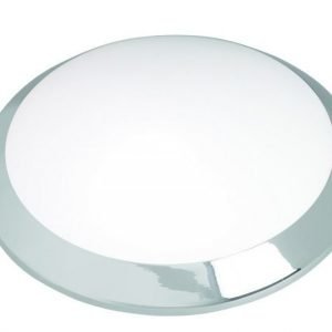 Plafondi Louise Ø 300x120 mm kromi/valkoinen lasi IP44