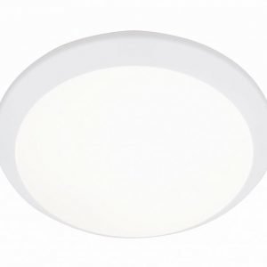 Plafondi Louise Ø 300x120 mm valkoinen/valkoinen lasi IP44