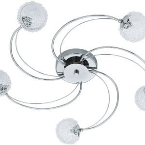 Plafondi Luka Ø 725 mm 5-osainen kromi/kirkas