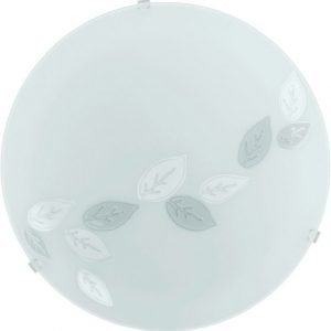 Plafondi Mars Ø 245 mm valkoinen/ kuvioitu lehdillä