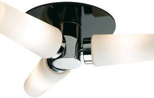 Plafondi Månstad LED Ø 390x120 mm 3-osainen musta/opaali IP44