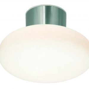 Plafondi Pippi Ø 140x110 mm teräs/valkoinen lasi IP44