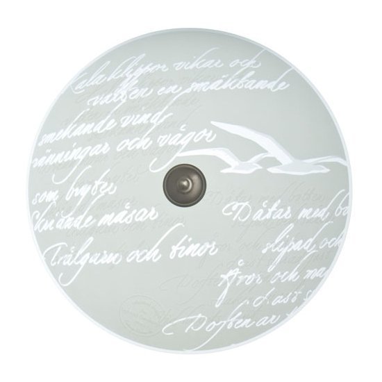 Plafondi Poetry Ø 400x200 mm lasi valkoinen kuvioitu