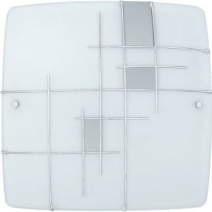 Plafondi RAYA 1 410x410 mm valkoinen/hopea