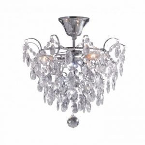 Plafondi Rosendal Ø 360x340 mm kromi/MC-lasi