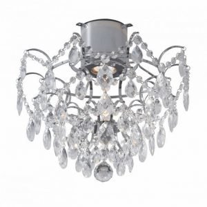 Plafondi Rosendal Ø 360x340 mm kromi/MC-lasi IP21