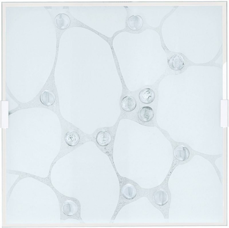 Plafondi Sabbio 1 290x290 mm valkoinen/kromi/kirkas