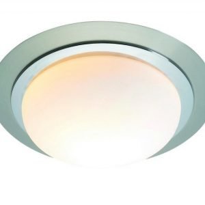 Plafondi Trosa Ø 360x120 mm kromi/valkoinen lasi IP44