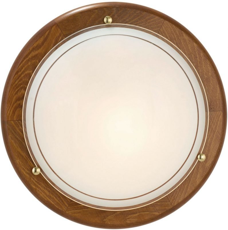 Plafondi Ufo 1 Ø 310 mm tammi/valkoinen/kirkas