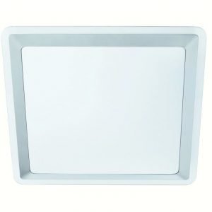 Plafondi Vidöåsen 340x340x90 mm hopea/kirkas IP21