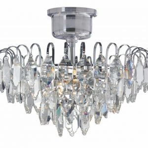 Plafondi Älvsborg Ø 340x220 mm kromi/MC-lasi