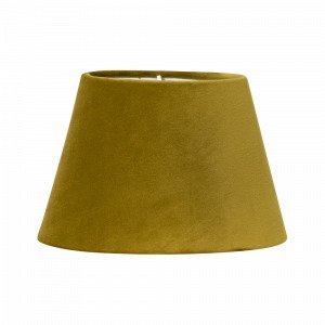 Pr Home Lampunvarjostin Soikea Samettia Keltainen 25 Cm